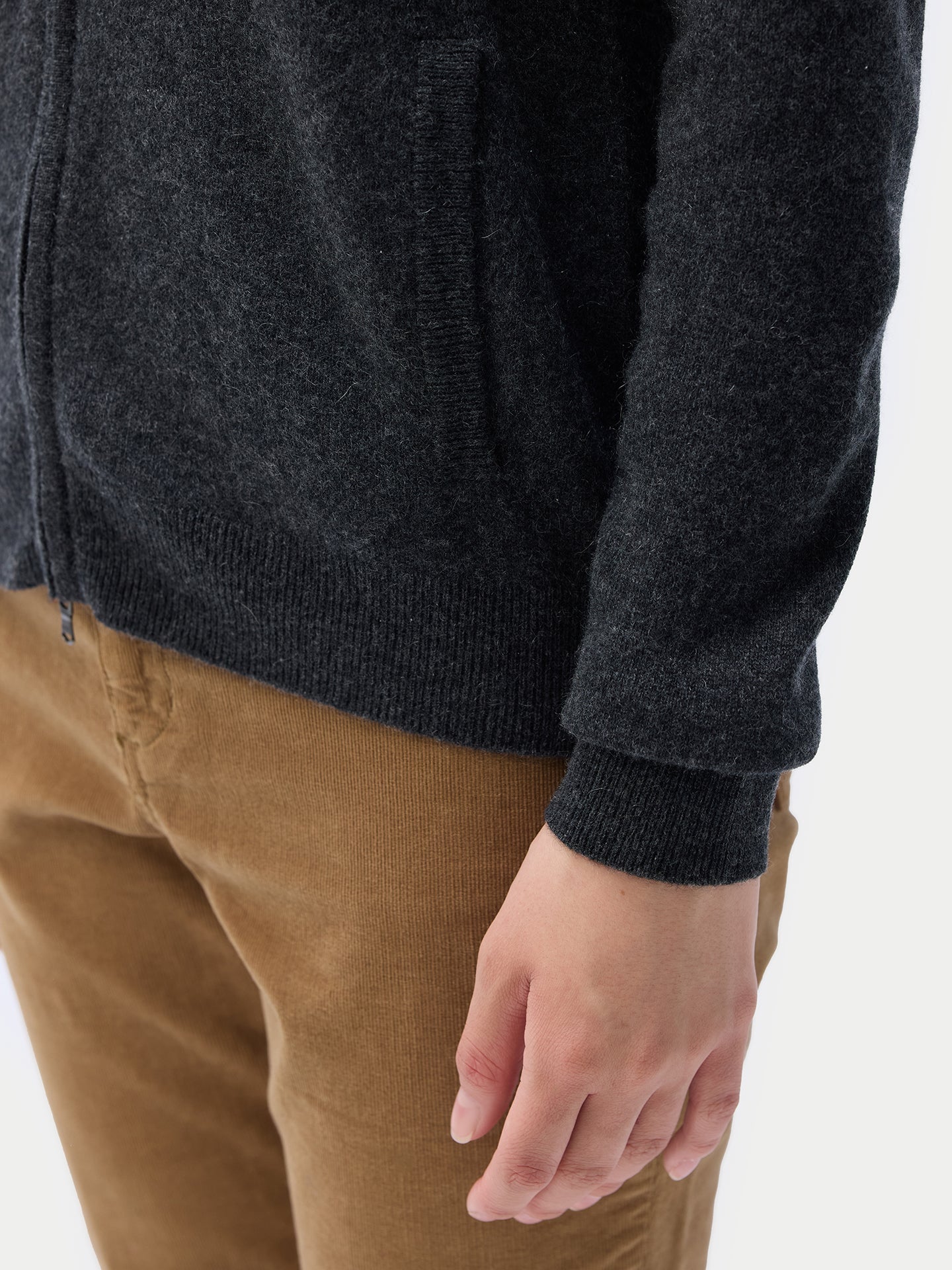 Essential Cashmere Full-Zip Cardigan