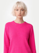 Essential Cashmere Crewneck Sweater Magenta - Gobi Cashmere #color_magenta