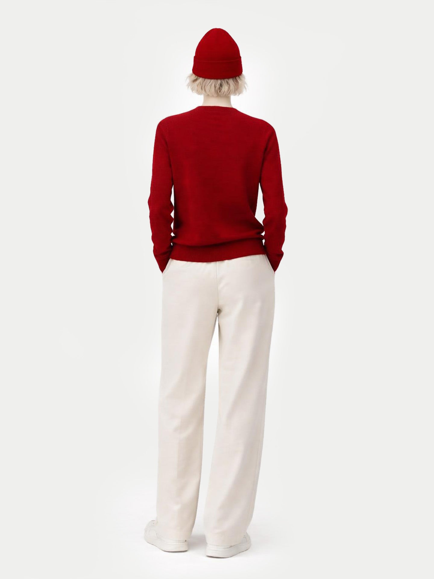 $99 Cashmere Hat & Sweater Cabernet - Gobi Cashmere