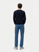 Timeless Crewneck Cashmere Sweater Navy Blazer - Gobi Cashmere #color_navy-blazer