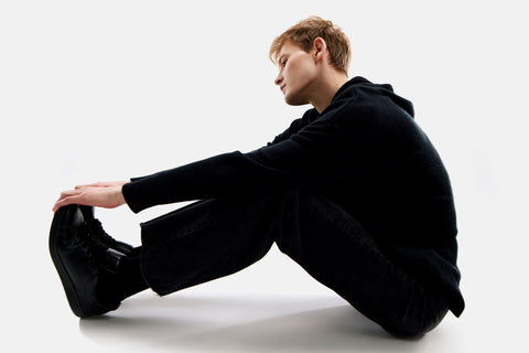 Men's Cashmere Pullover, editorial photo