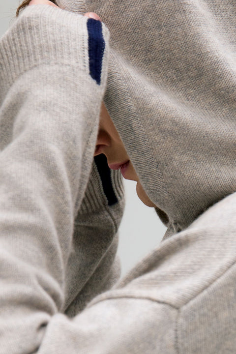 Men's Cashmere Pullover, editorial photo