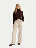 Essential Cashmere Turtleneck Sweater Coffee Bean - Gobi Cashmere #color_coffee-bean