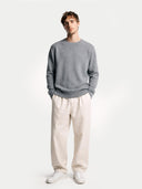 Essential Crewneck Cashmere Sweater Dim Gray - Gobi Cashmere #color_dim-gray