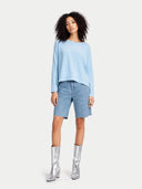 Boatneck Cotton Silk Cashmere Blend Sweater Aquamarine - Gobi Cashmere #color_aquamarine