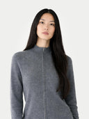 Essential Cashmere Full-Zip Cardigan Plum Kitten - Gobi Cashmere #color_plum-kitten