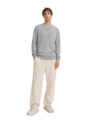 Essential Cashmere V-Neck Sweater in Urban Silver