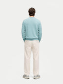 Essential Crewneck Cashmere Sweater Blue Haze - Gobi Cashmere #color_blue-haze