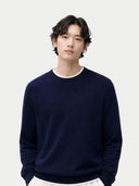 Essential Crewneck Cashmere Sweater Total Eclipse - Gobi Cashmere #color_total-eclipse
