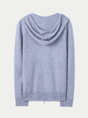 back view of gray hoodie in a gray background #color_high-rise