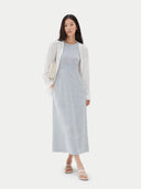 Lightweight Cashmere Silk Dress Ice Flow - Gobi Cashmere #color_ice-flow
