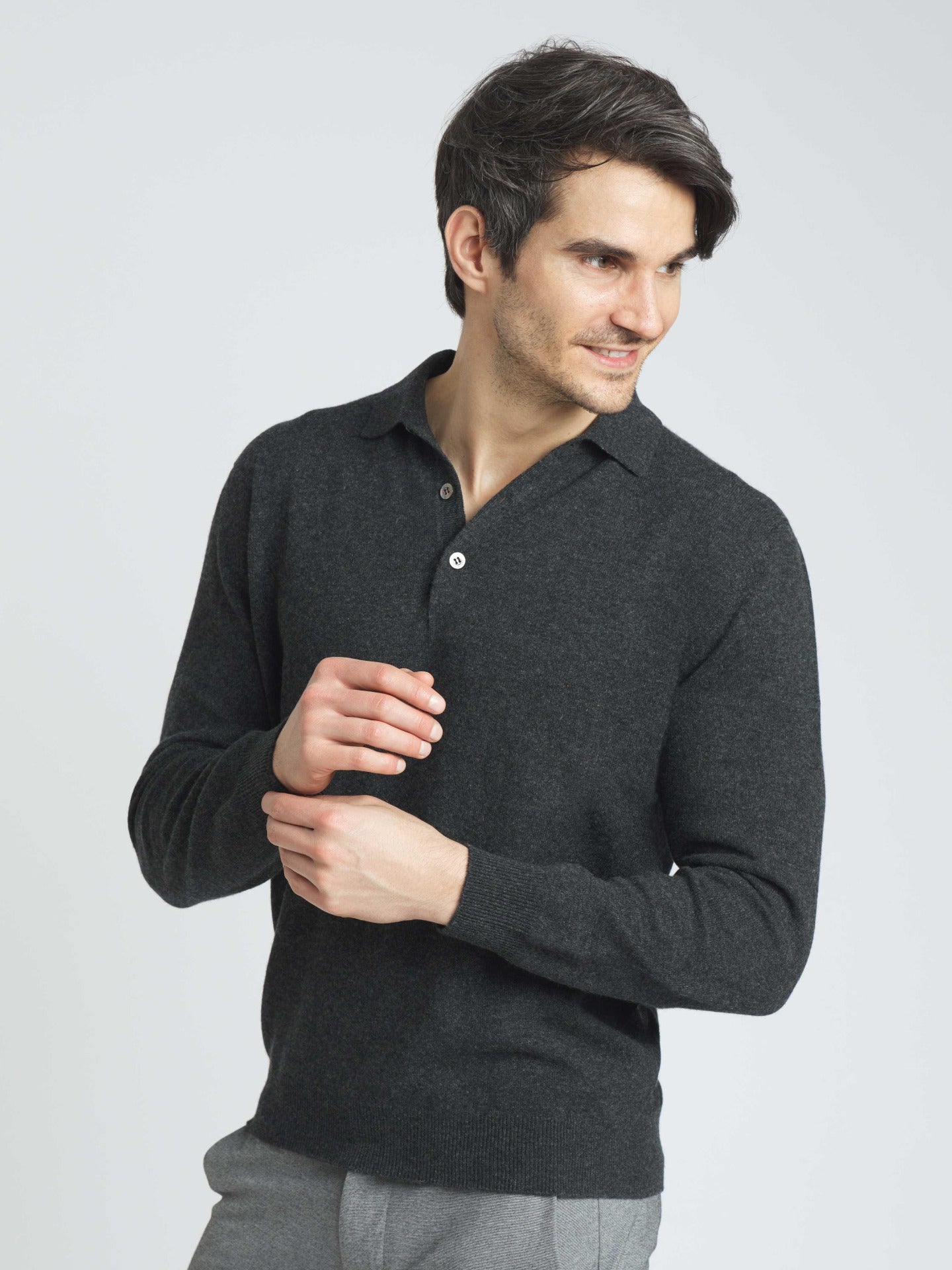 Cashmere Polo Sweater
