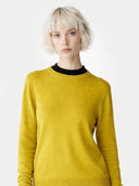 Essential Cashmere Crewneck Sweater Celery - Gobi Cashmere #color_celery