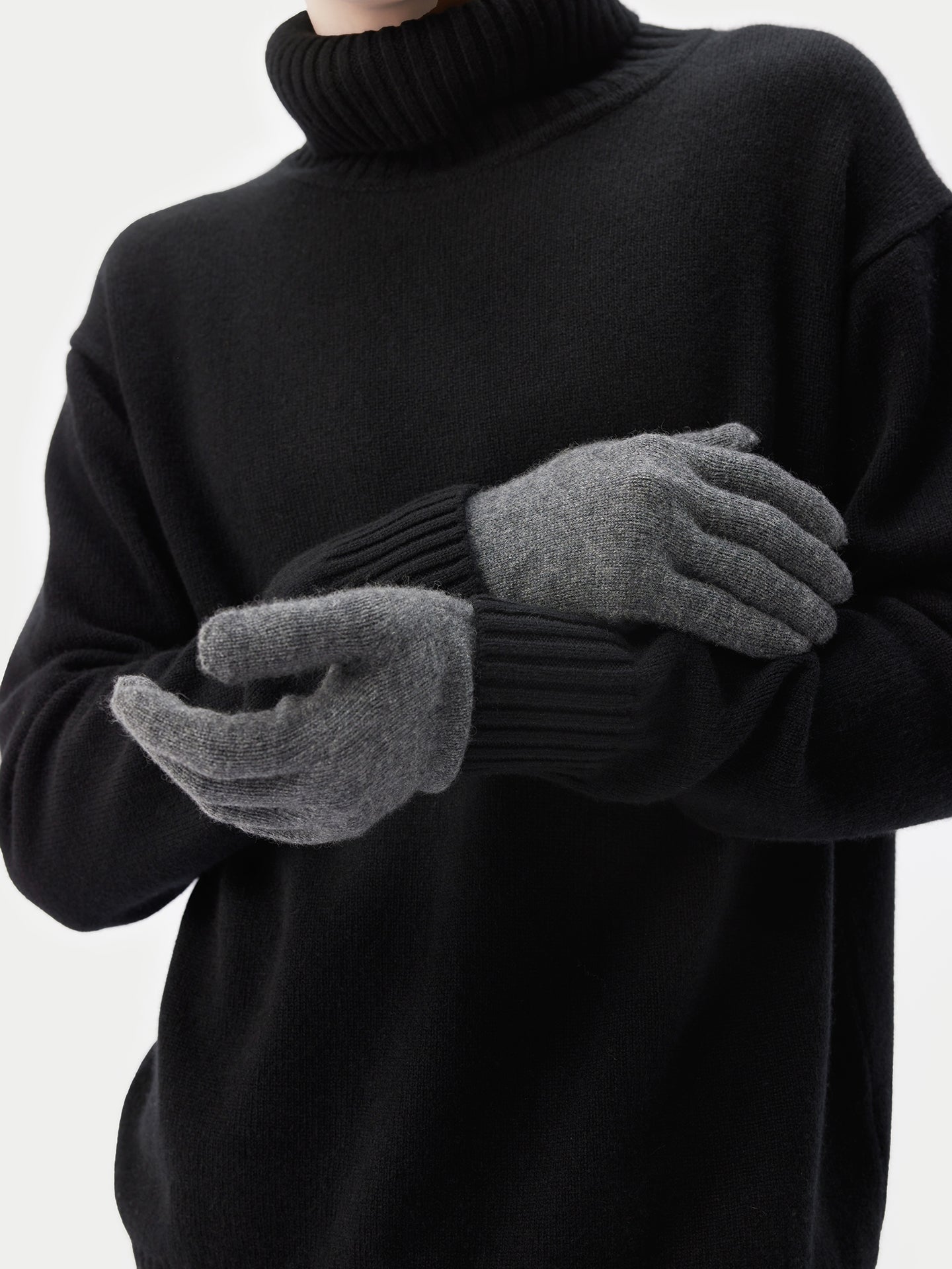 Men's Cashmere Gloves Plum Kitten - Gobi Cashmere