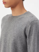Essential Crewneck Cashmere Sweater Dim Gray - Gobi Cashmere #color_dim-gray