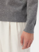Essential Crewneck Cashmere Sweater Dim Gray - Gobi Cashmere #color_dim-gray