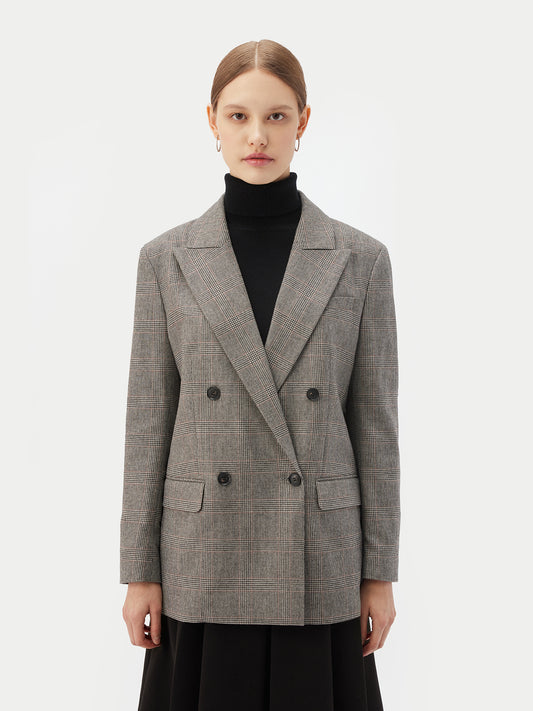 Double-Breasted Cashmere Blazer