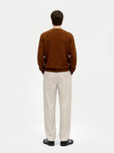 Essential Crewneck Cashmere Sweater Cinnamon Brown - Gobi Cashmere #color_cinnamon-brown