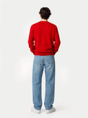 Essential Crewneck Cashmere Sweater Haute Red - Gobi Cashmere #color_haute-red