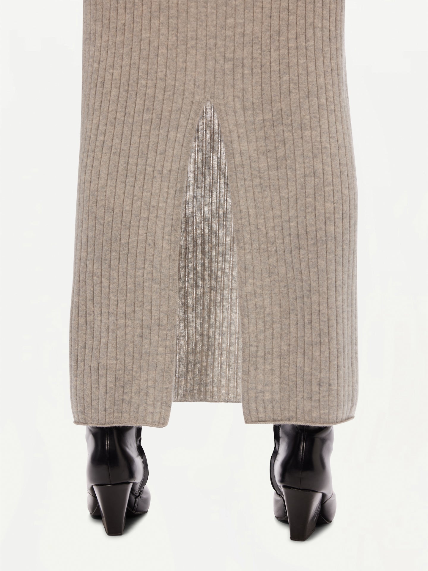 Women's Cashmere Midi Skirt Dawn Blue -Gobi Cashmere