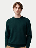 Essential Crewneck Cashmere Sweater Dark Green - Gobi Cashmere #color_dark-green