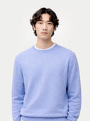 Essential Crewneck Cashmere Sweater Forever Blue - Gobi Cashmere #color_forever-blue