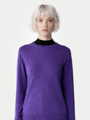 Essential Cashmere Crewneck Sweater Grape Jam - Gobi Cashmere #color_grape-jam