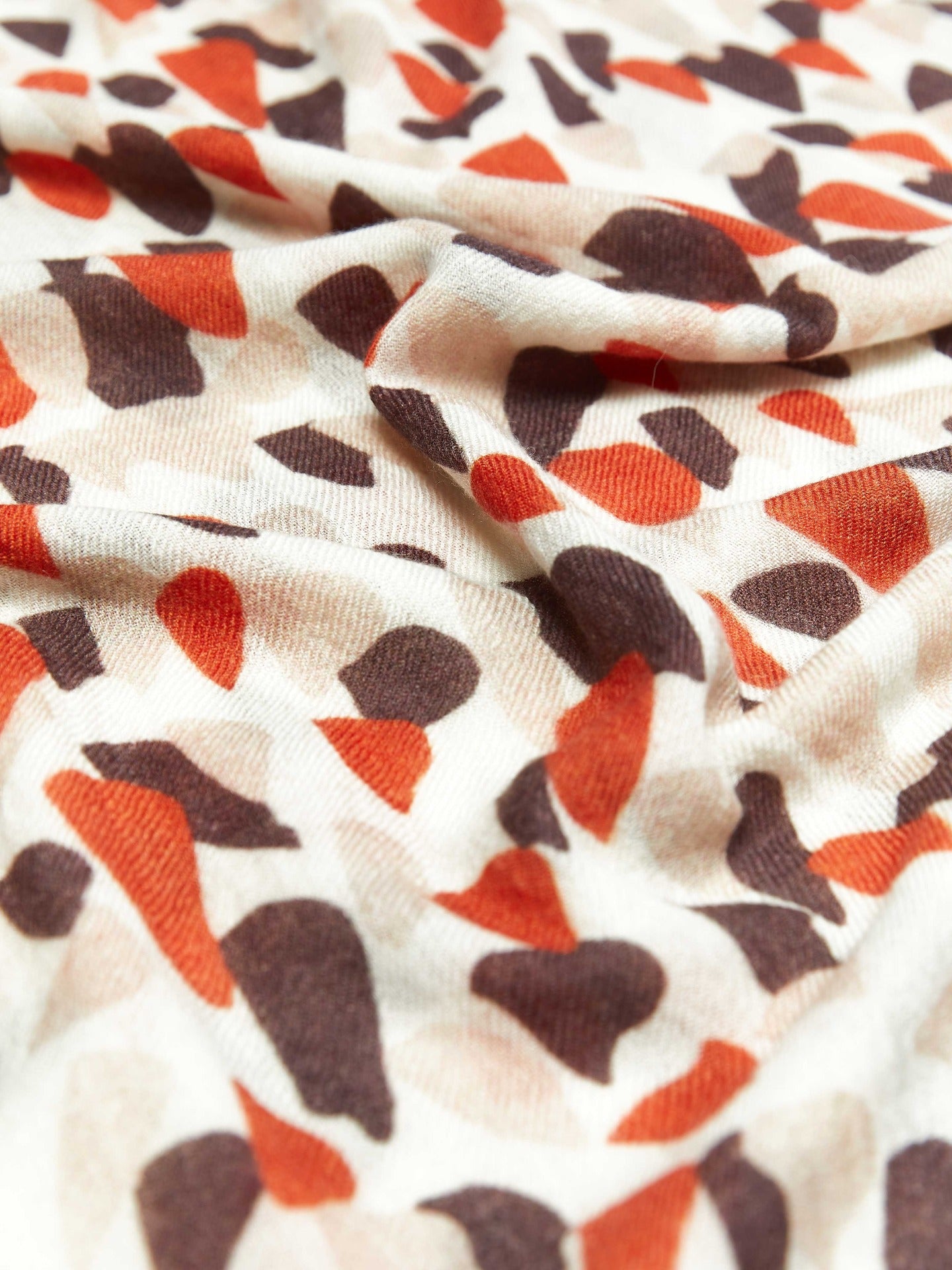 Women's Cashmere Printed Shawl Toasted Almond - Gobi Cashmere