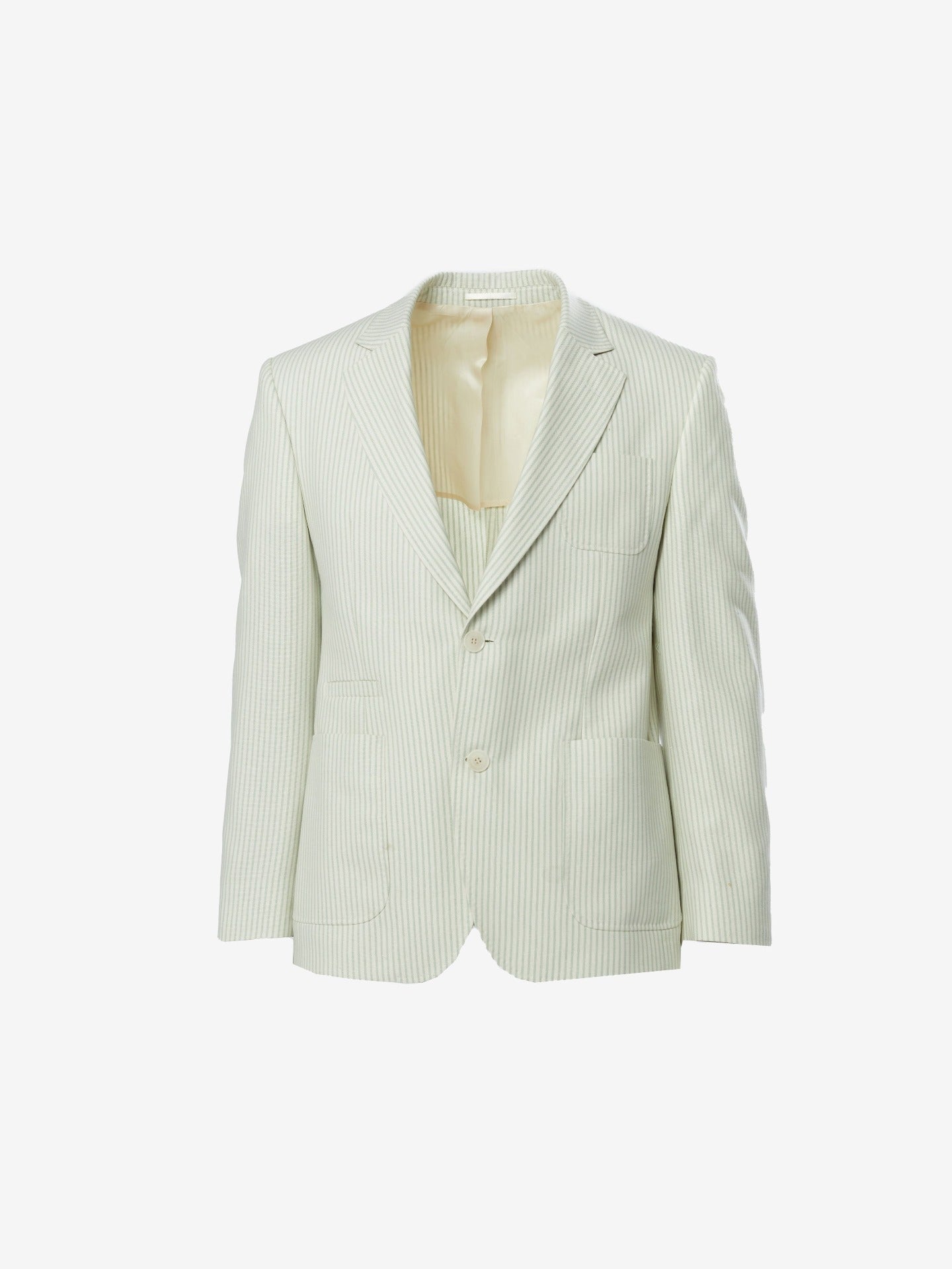 Men's Cashmere Slim Fit Unstructured Blazer White - Gobi Cashmere