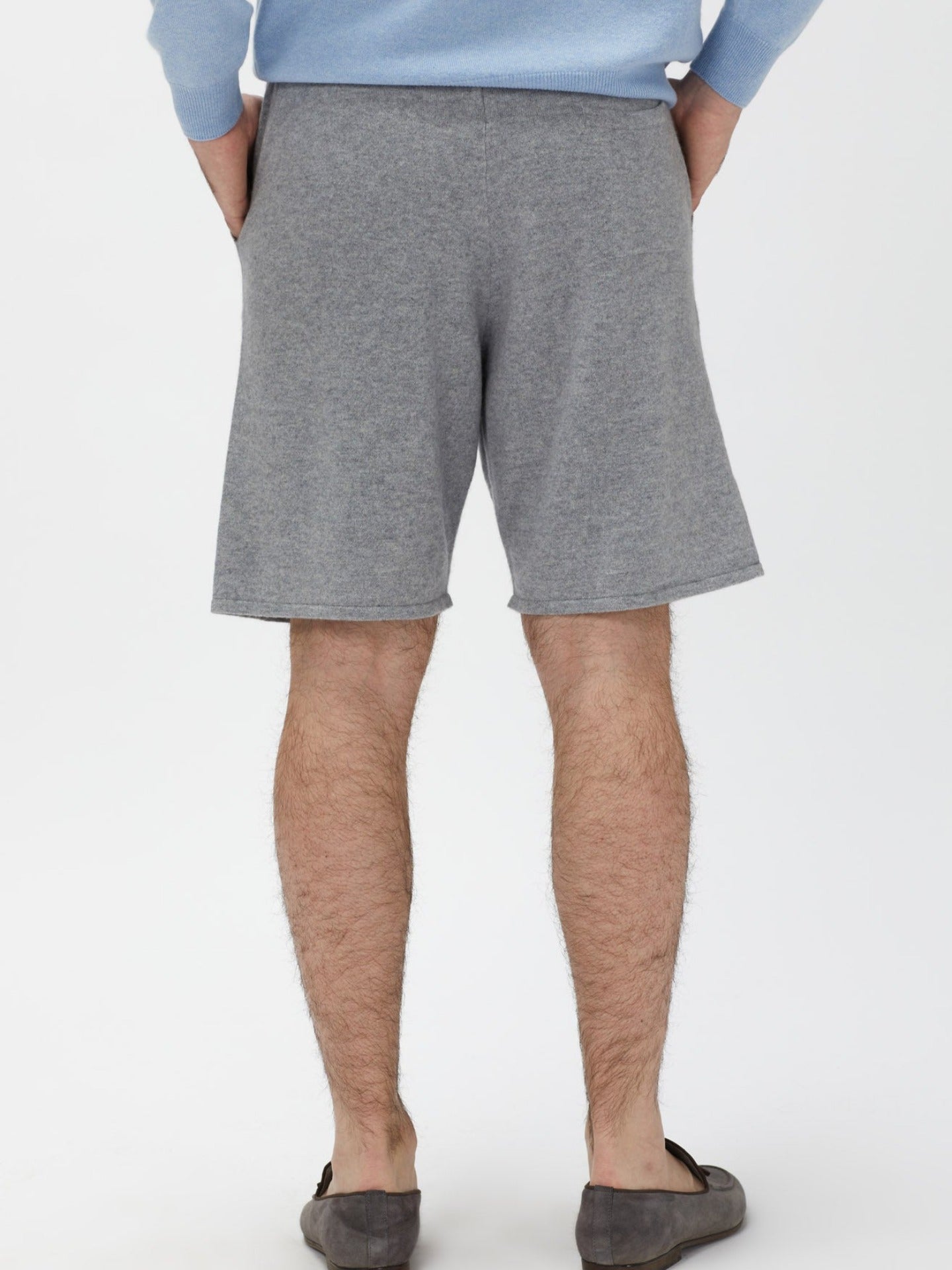 Men's Cashmere  Shorts Vapor Blue - Gobi Cashmere