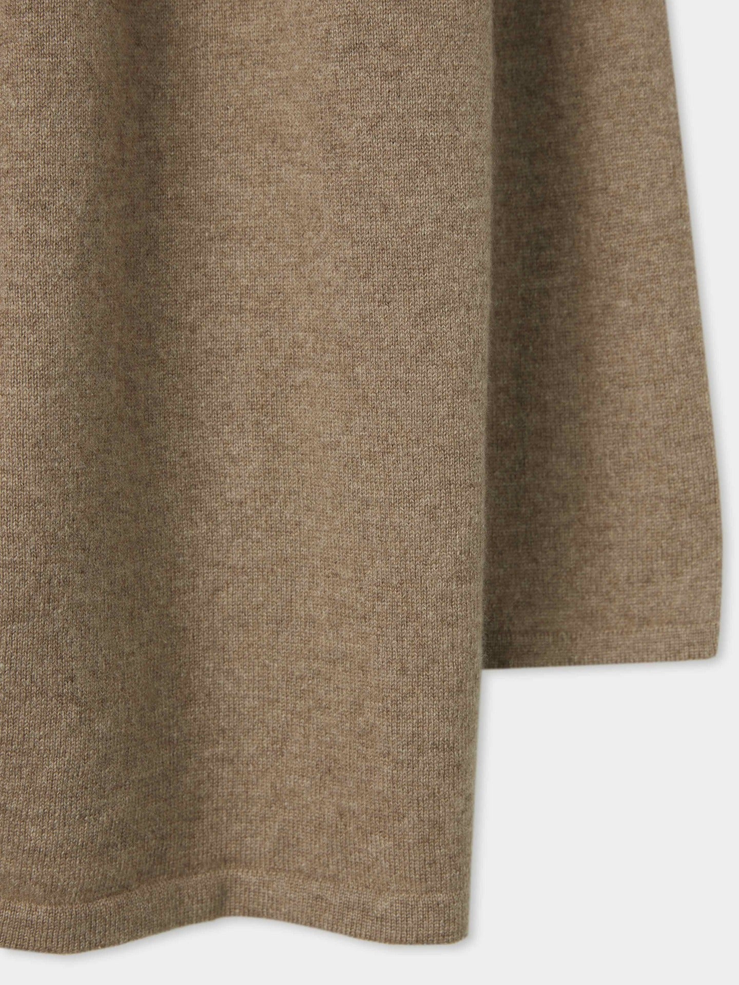 Women's Cashmere Waterfall Collar Cardigan Taupe - Gobi Cashmere