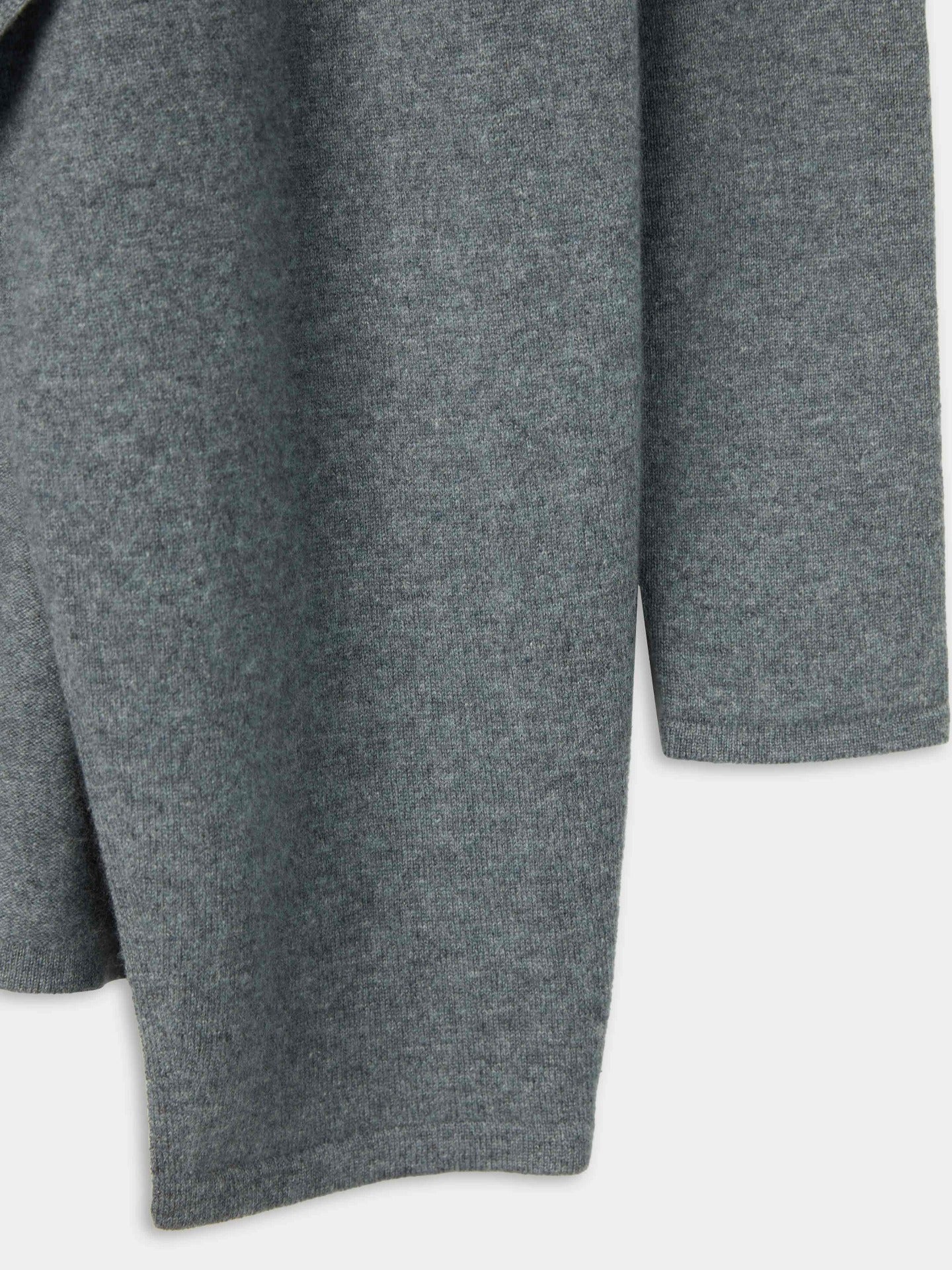 Women's Cashmere Waterfall Collar Cardigan Dim Gray - Gobi Cashmere