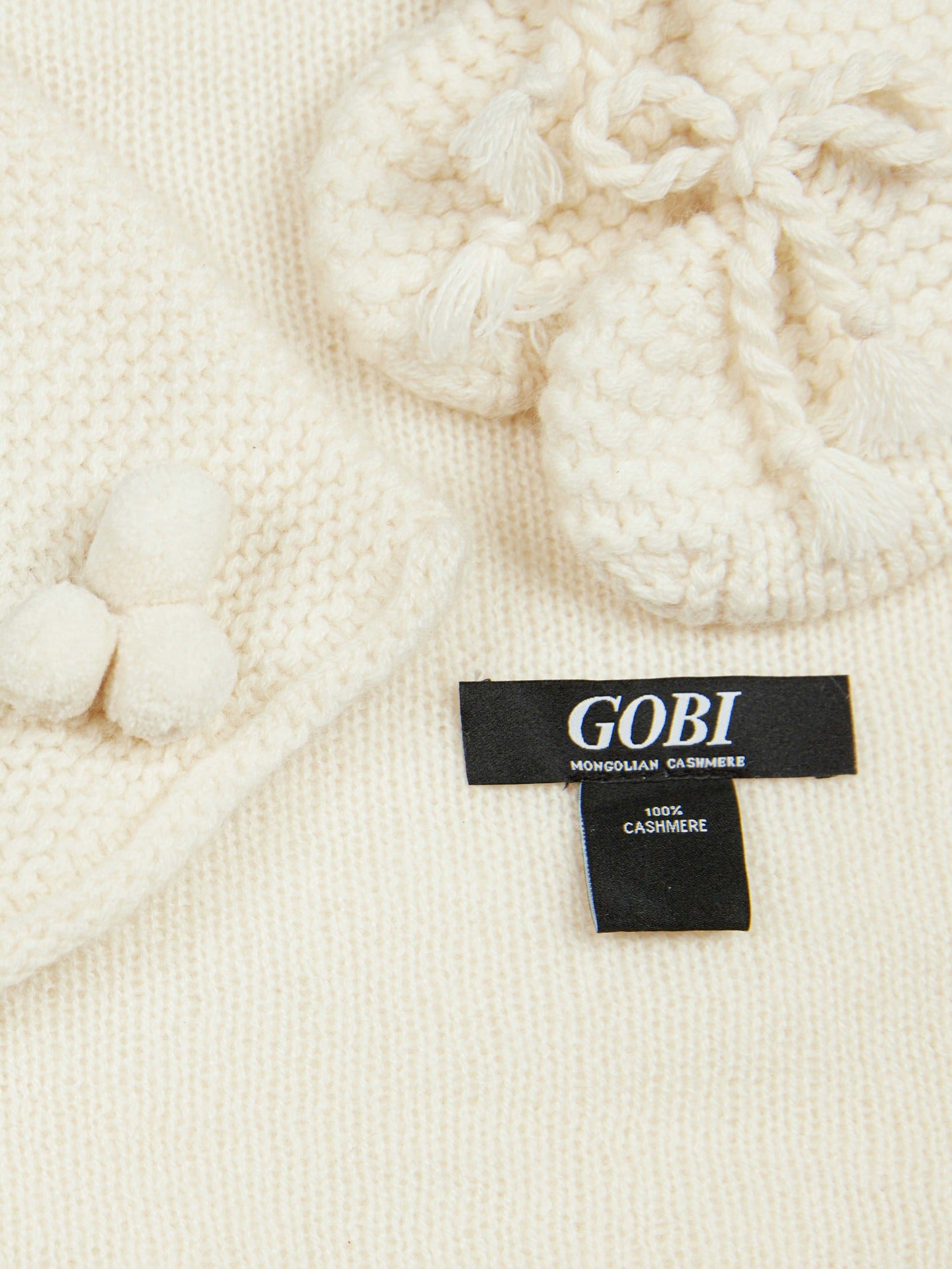 Unisex Cashmere Baby Set White - Gobi Cashmere