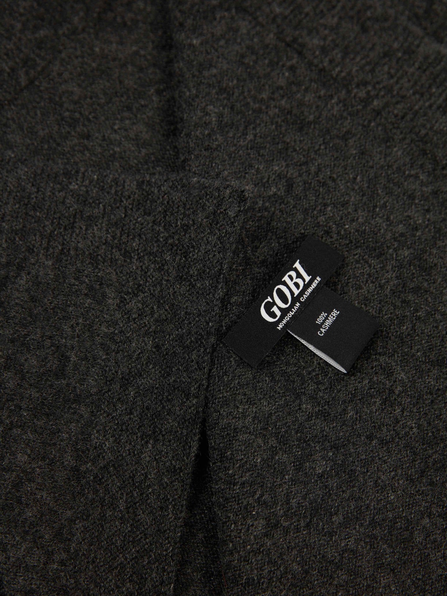 Unisex Cashmere Travel Set Charcoal - Gobi Cashmere