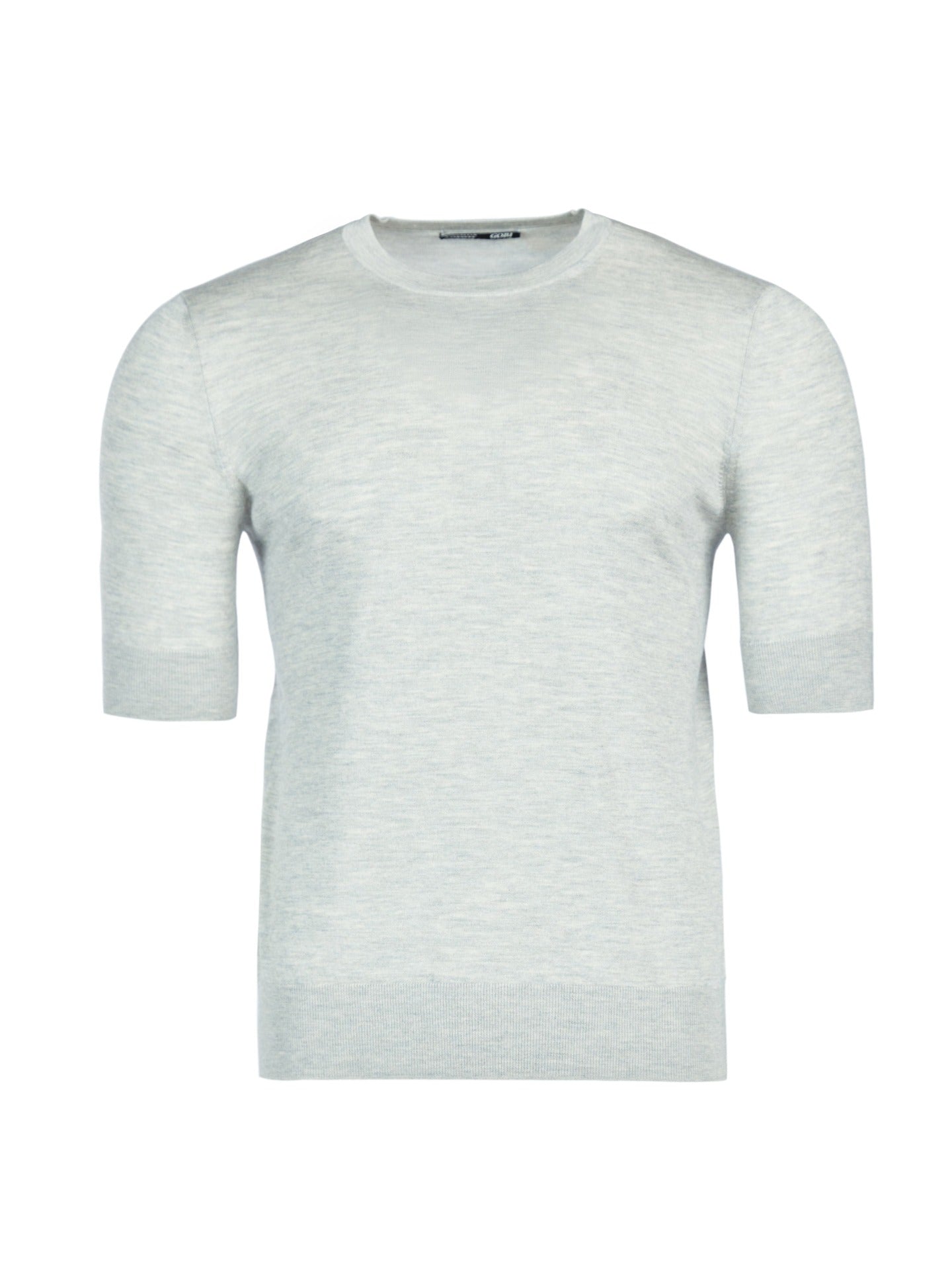 Men's Silk Cashmere T-Shirt Vapor Blue - Gobi Cashmere