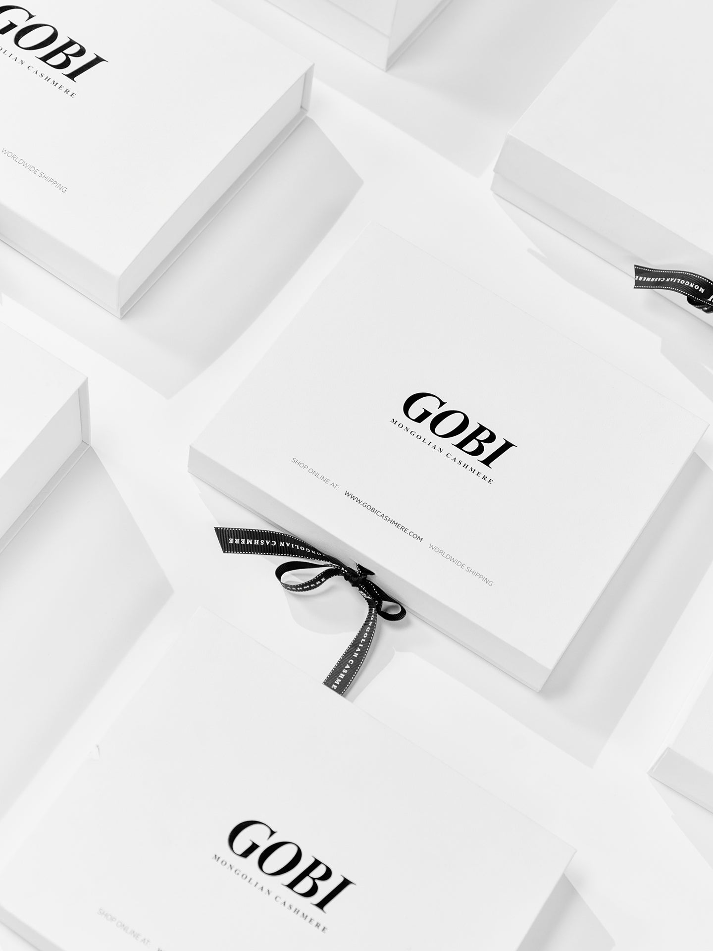 Luxury Gift box White - Gobi Cashmere 