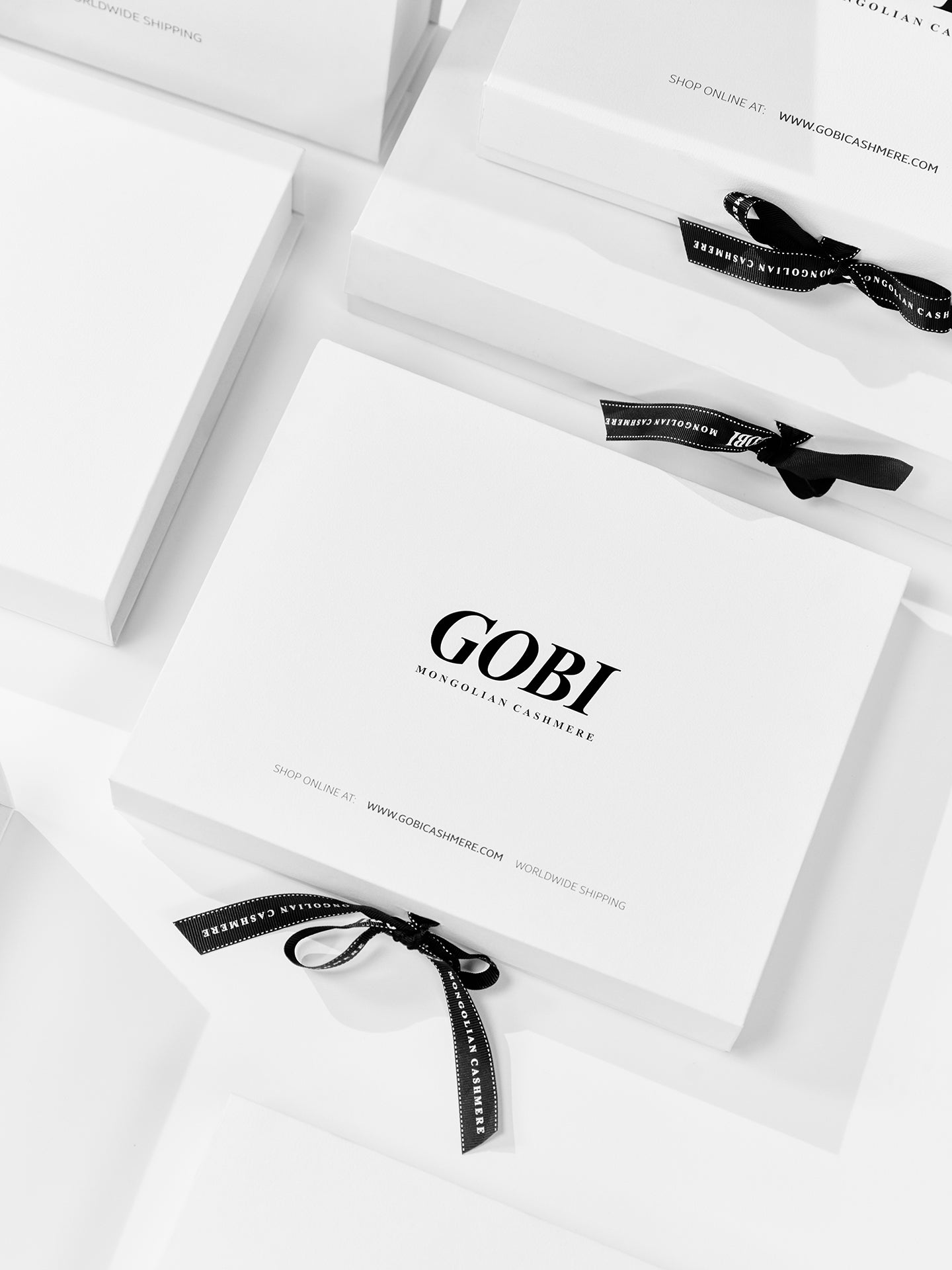 Luxury Gift box White - Gobi Cashmere 