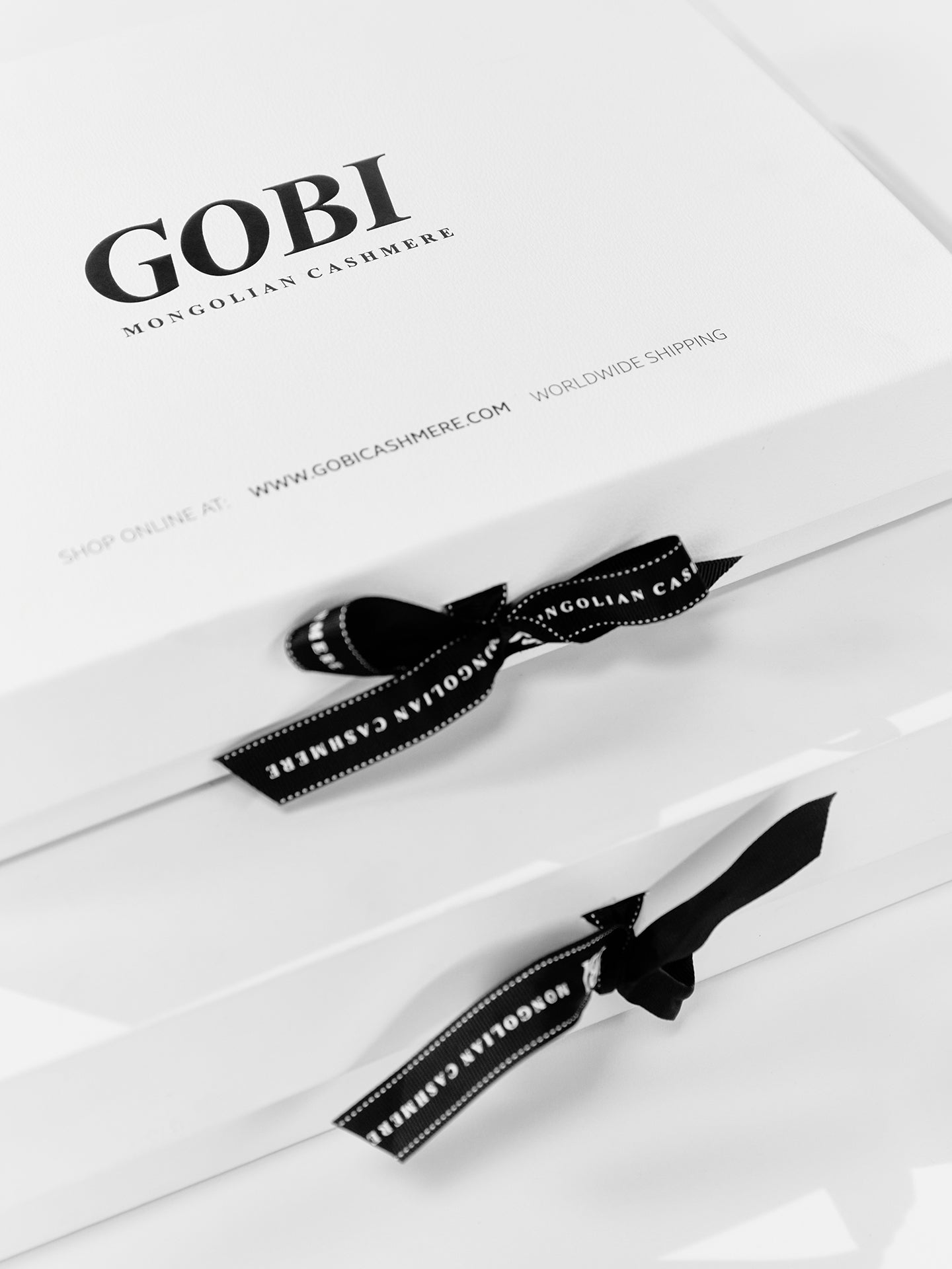 Luxury Gift box White - Gobi Cashmere 