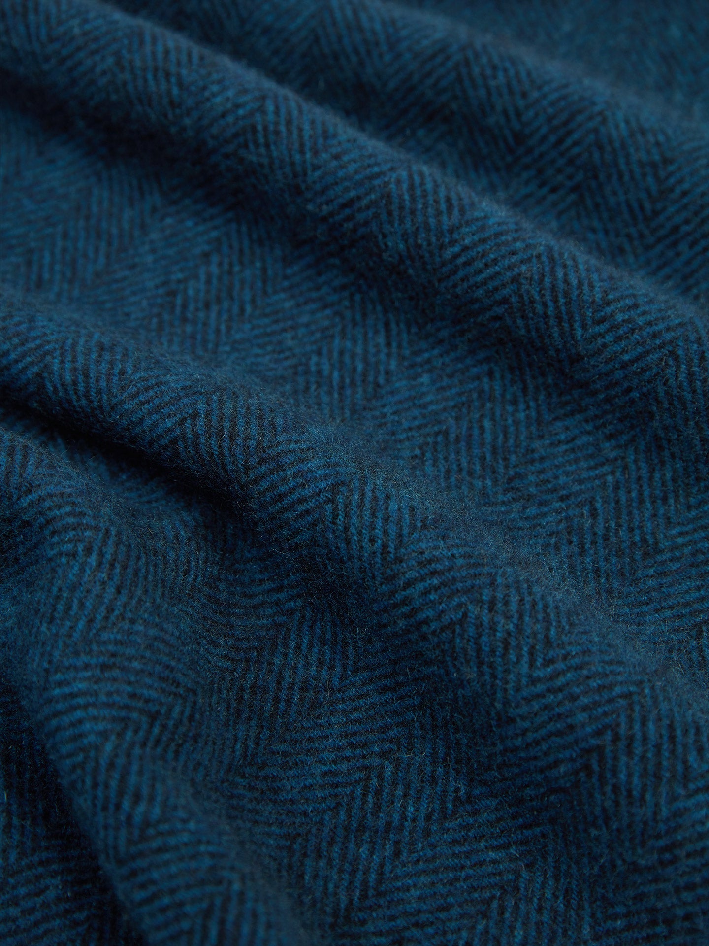 Men's Cashmere Classic Check Scarf Peacock - Gobi Cashmere
