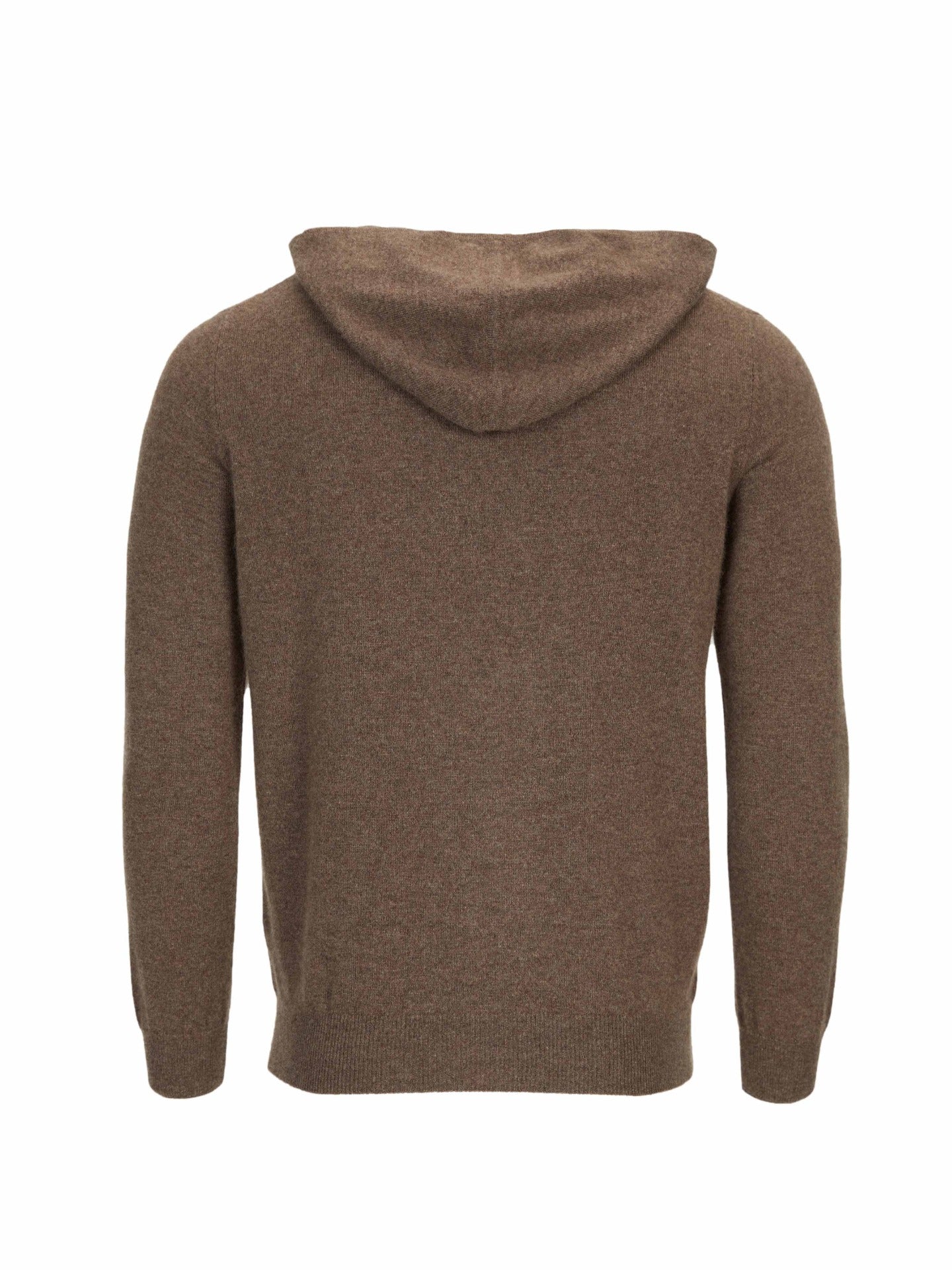 Men's Cashmere Basic Hoodie Cocoa - Gobi Cashmere