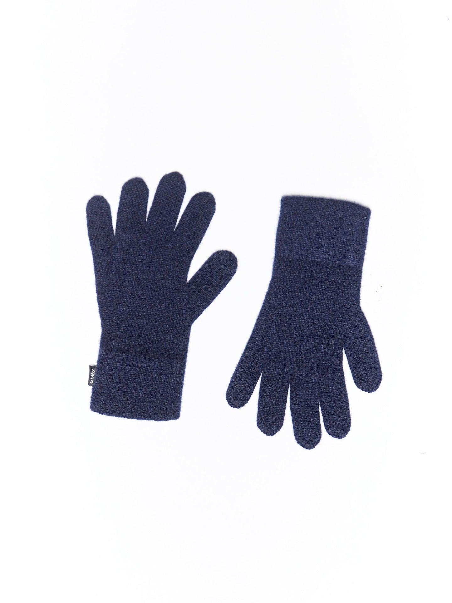 Women's Cashmere Basic Gloves Navy - Gobi Cashmere