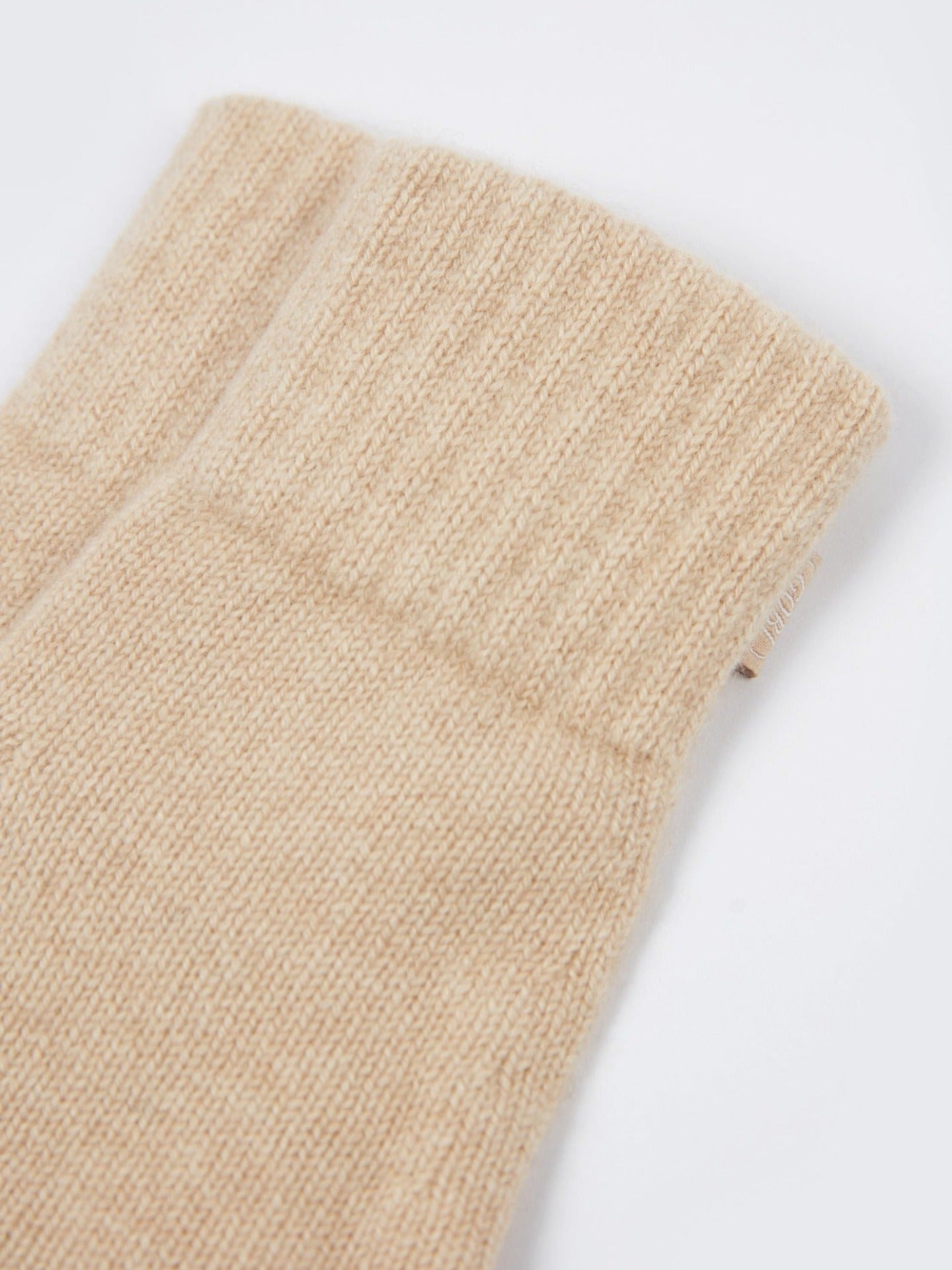 Women's Cashmere Basic Gloves Beige - Gobi Cashmere