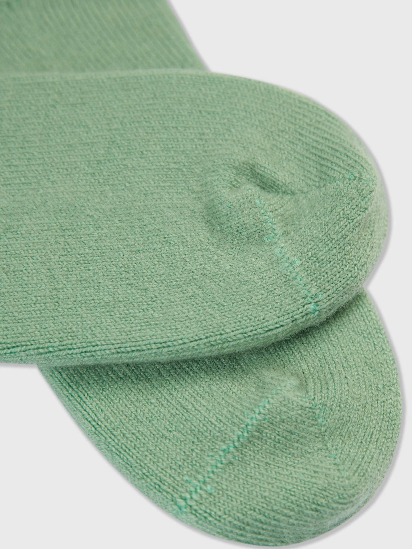 Women's Cashmere  Basic Socks Mineral Green - Gobi Cashmere