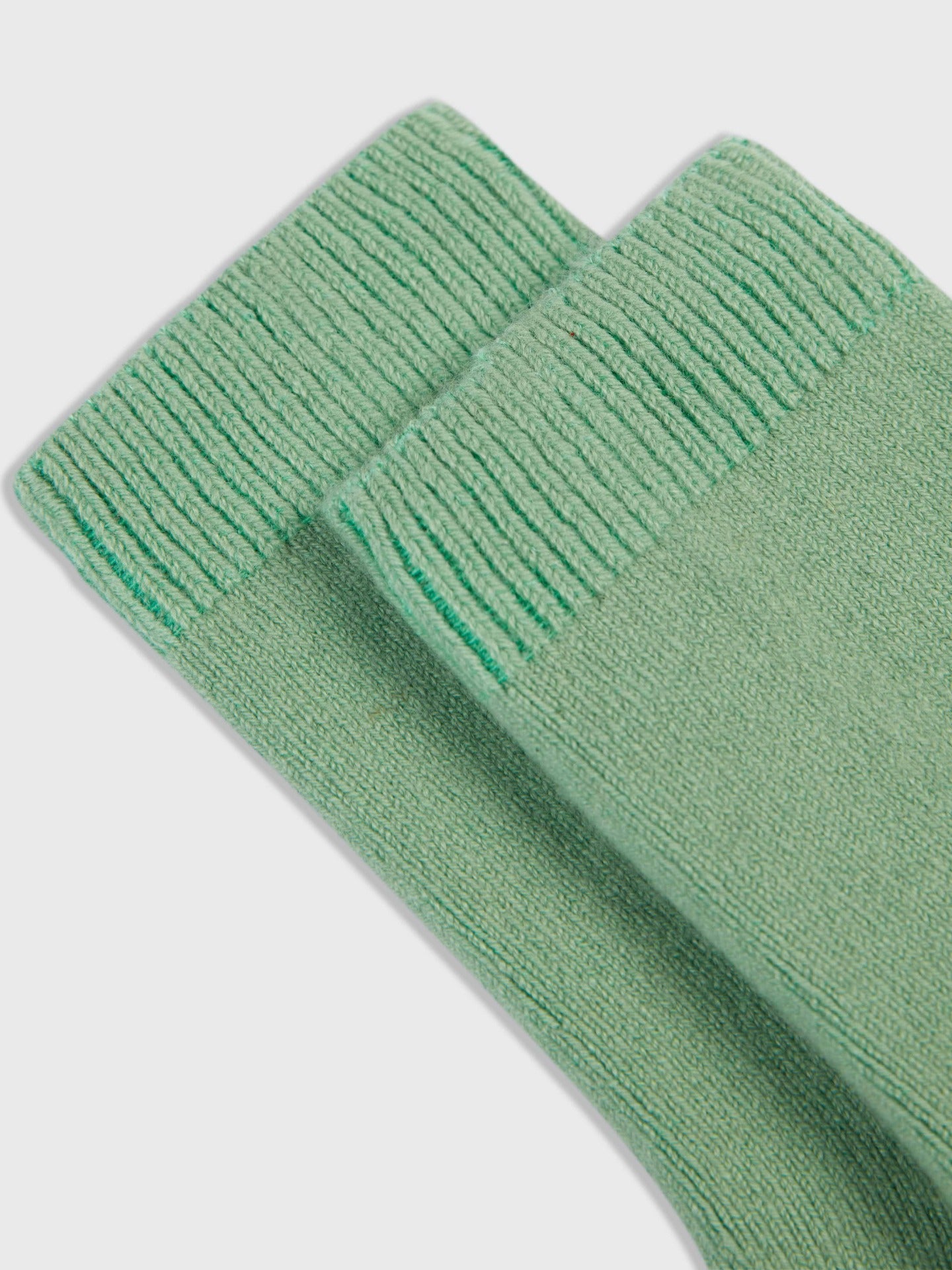 Women's Cashmere  Basic Socks Mineral Green - Gobi Cashmere