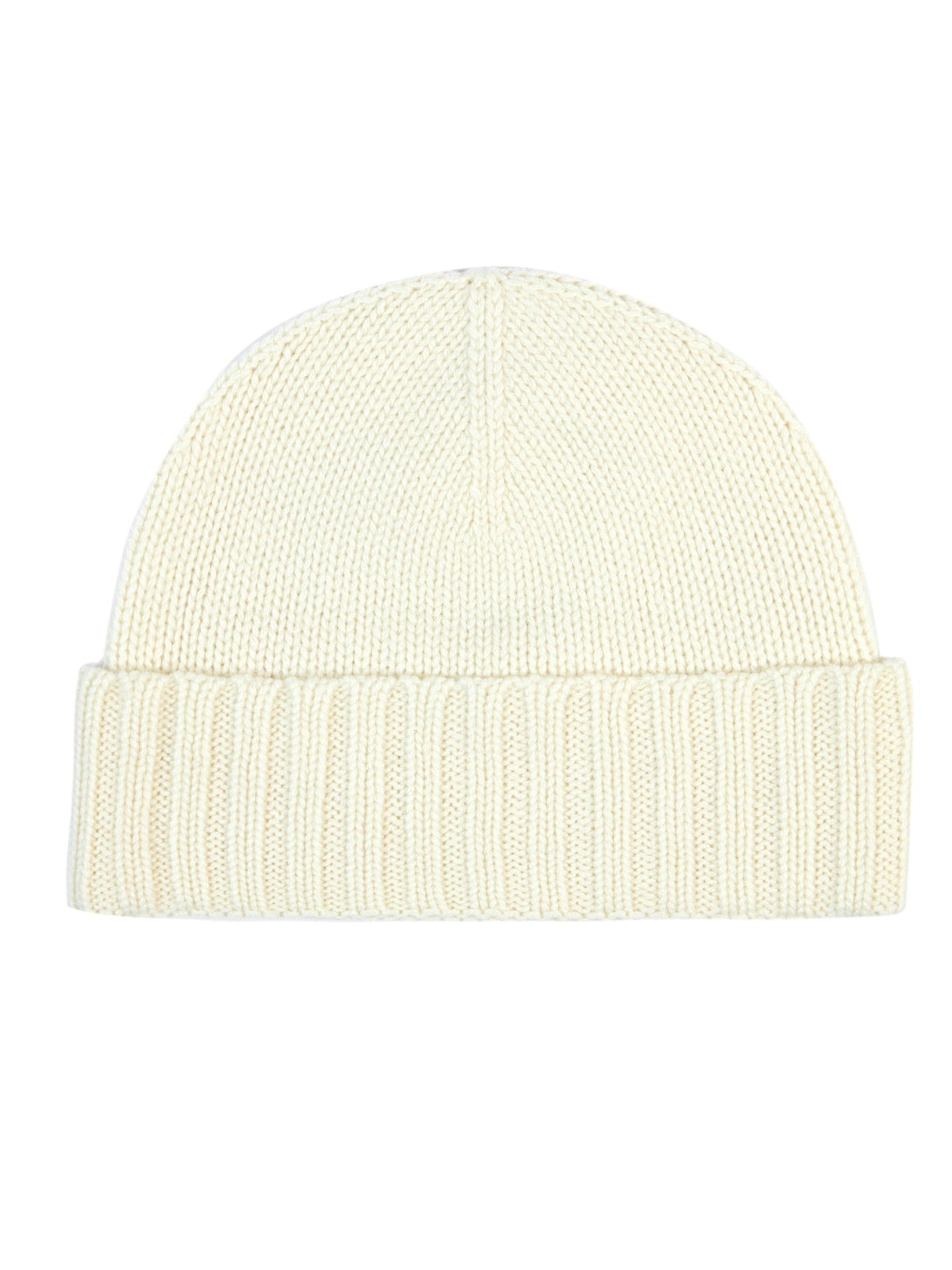 Unisex Cashmere  Basic Beanie White - Gobi Cashmere