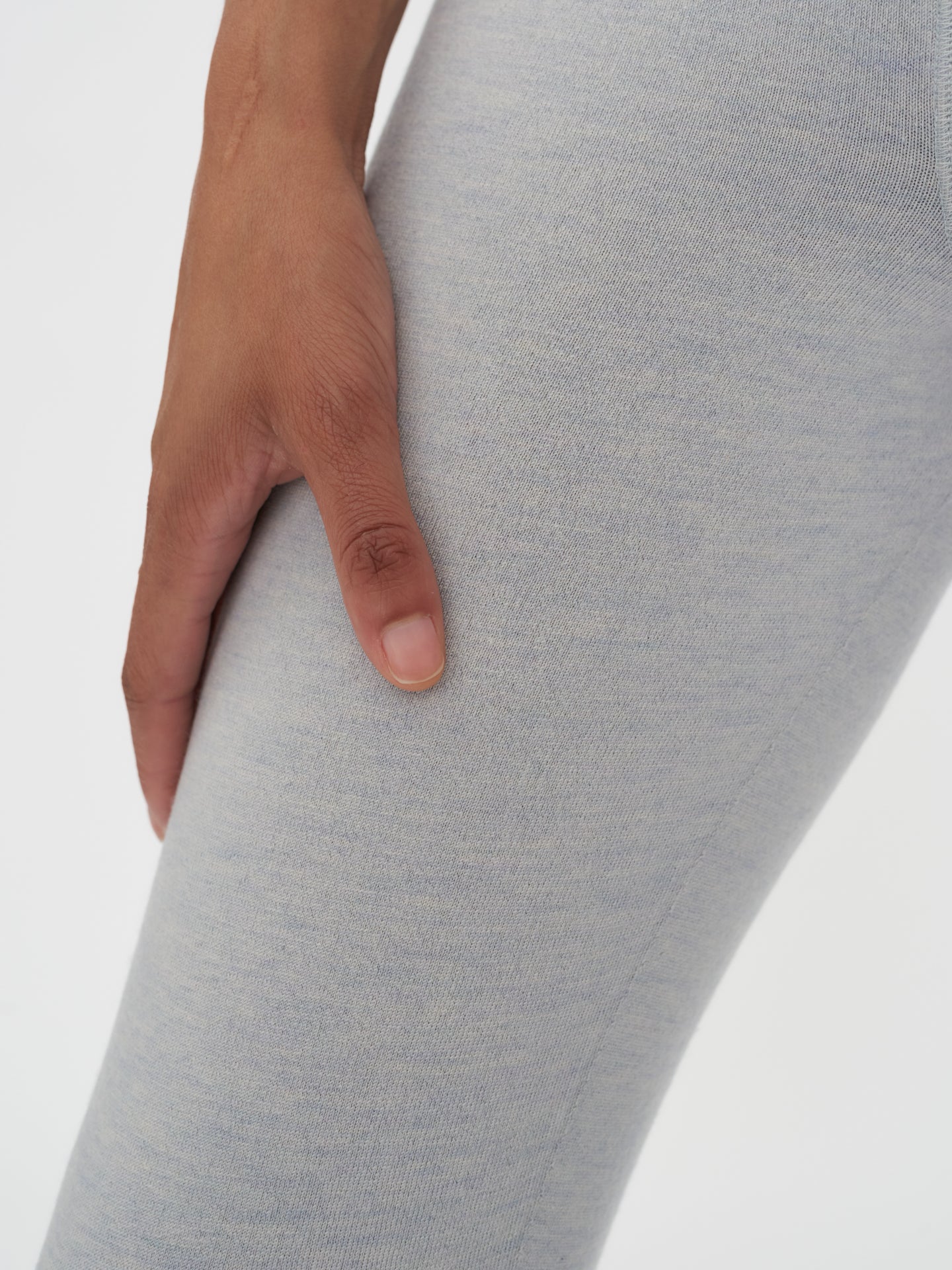 Women's Silk Cashmere Leggings Arctic Ice - Gobi Cashmere