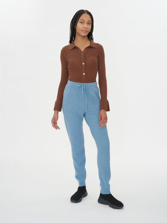 Women's Cashmere Joggers Reef Waters - Gobi Cashmere