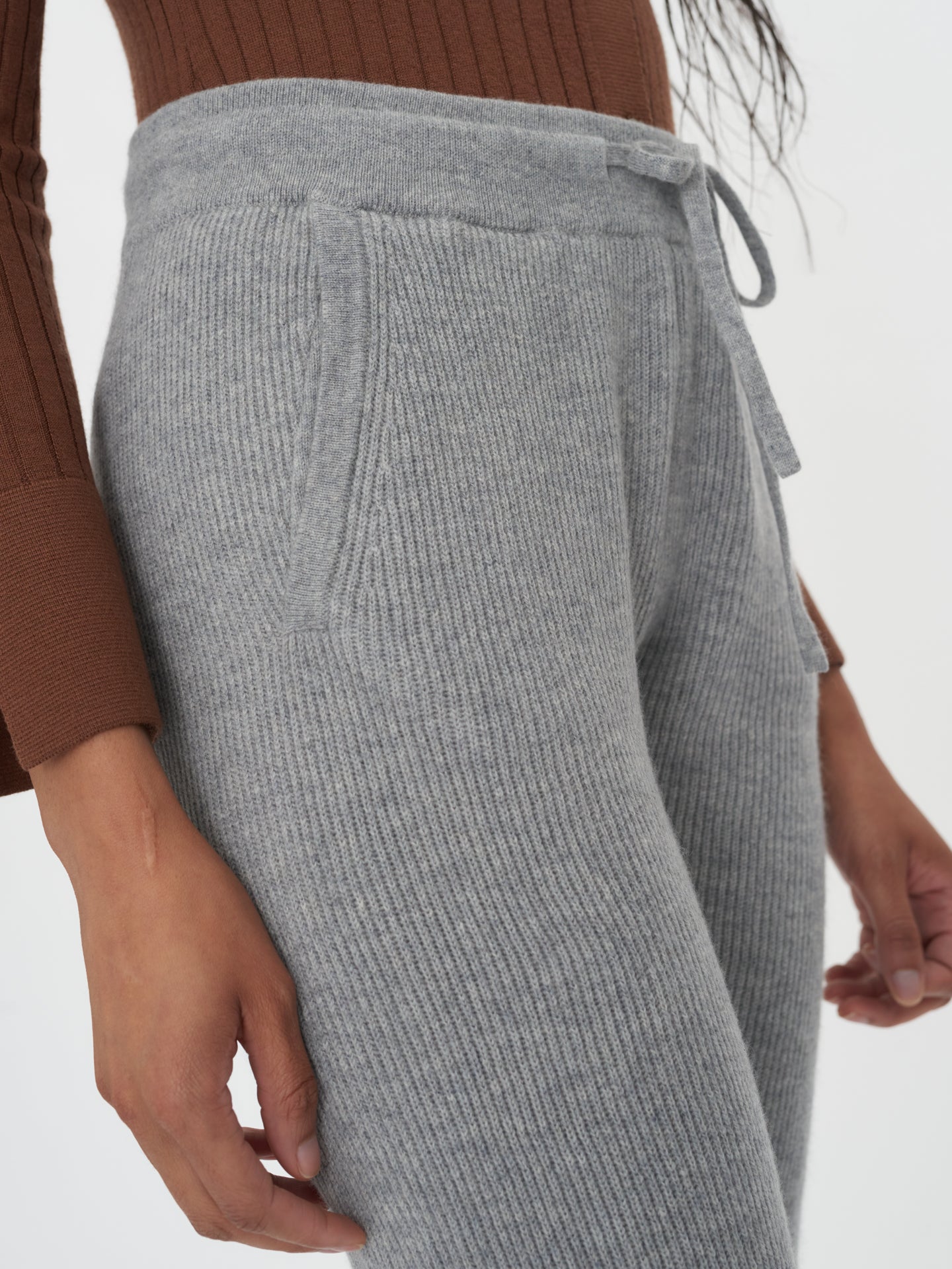 Women's Cashmere Cashmere Joggers Vapor Blue - Gobi Cashmere