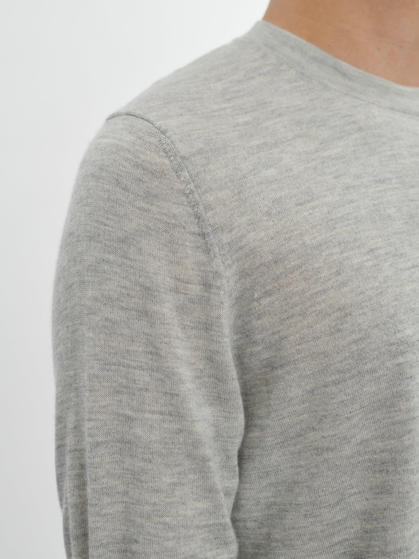 Men's Silk Cashmere T-Shirt Vapor Blue - Gobi Cashmere