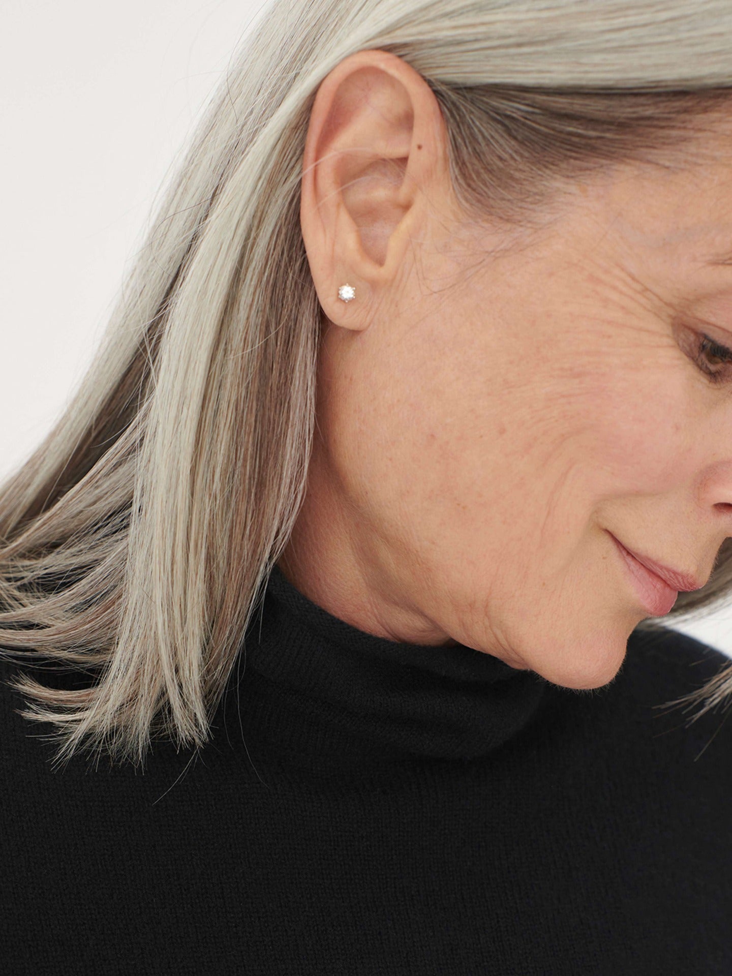Women's Cashmere Lightweight Turtleneck Black - Gobi Cashmere